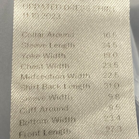 Proper Cloth Light Blue Dress Shirt Size 16.5-34.5 - Picture 5 of 6